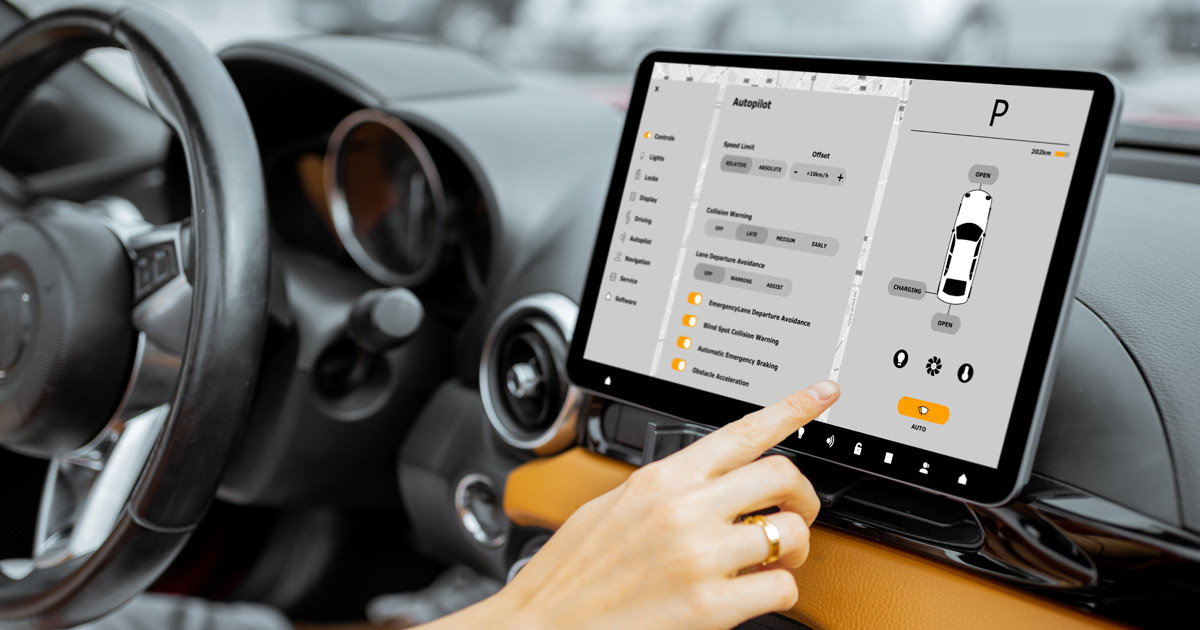 Using display pad while driving