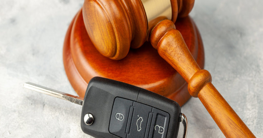 Fault in a multi-vehicle accident